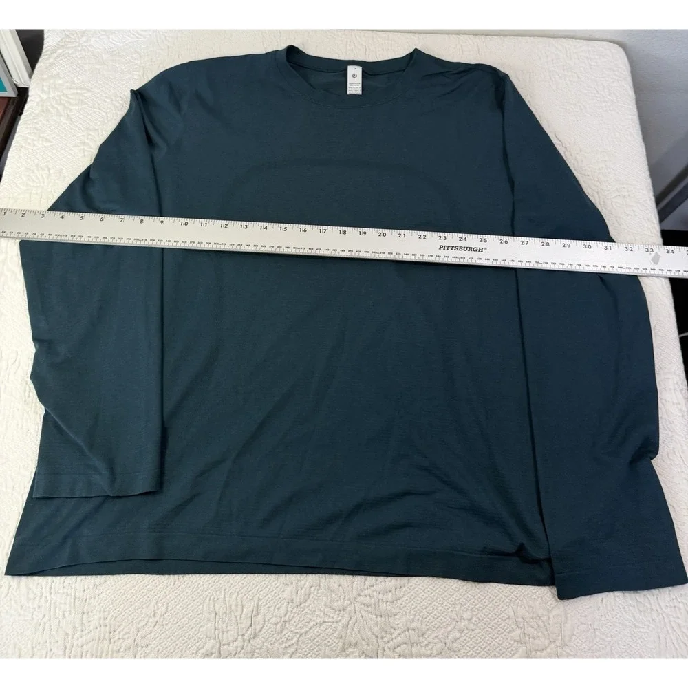Lululemon Swiftly Tech Long Sleeve Shirt Top Size 14‎ Teal LW3JE9S